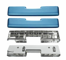 Load image into Gallery viewer, RestoParts Bright Blue Front Armrest Base and Pad Kit 1965-1967 Olds Cutlass/442
