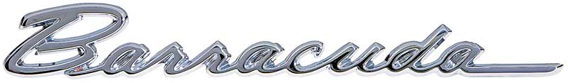 OER Zinc Diecast Front Fender Emblem For 1968 Plymouth Barracuda Models