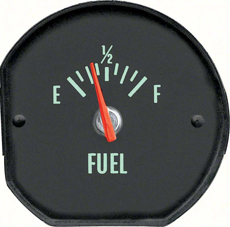 OER Fuel Gauge Green Lettering For 1970 Chevy Chevelle and Monte Carlo