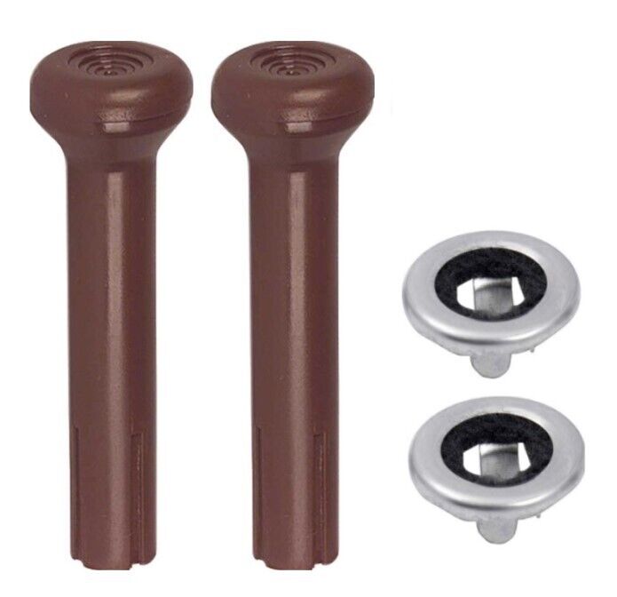 OER Dark Saddle Door Lock Knob Set For 1968-1970 Buick Chevy Olds and Pontiac