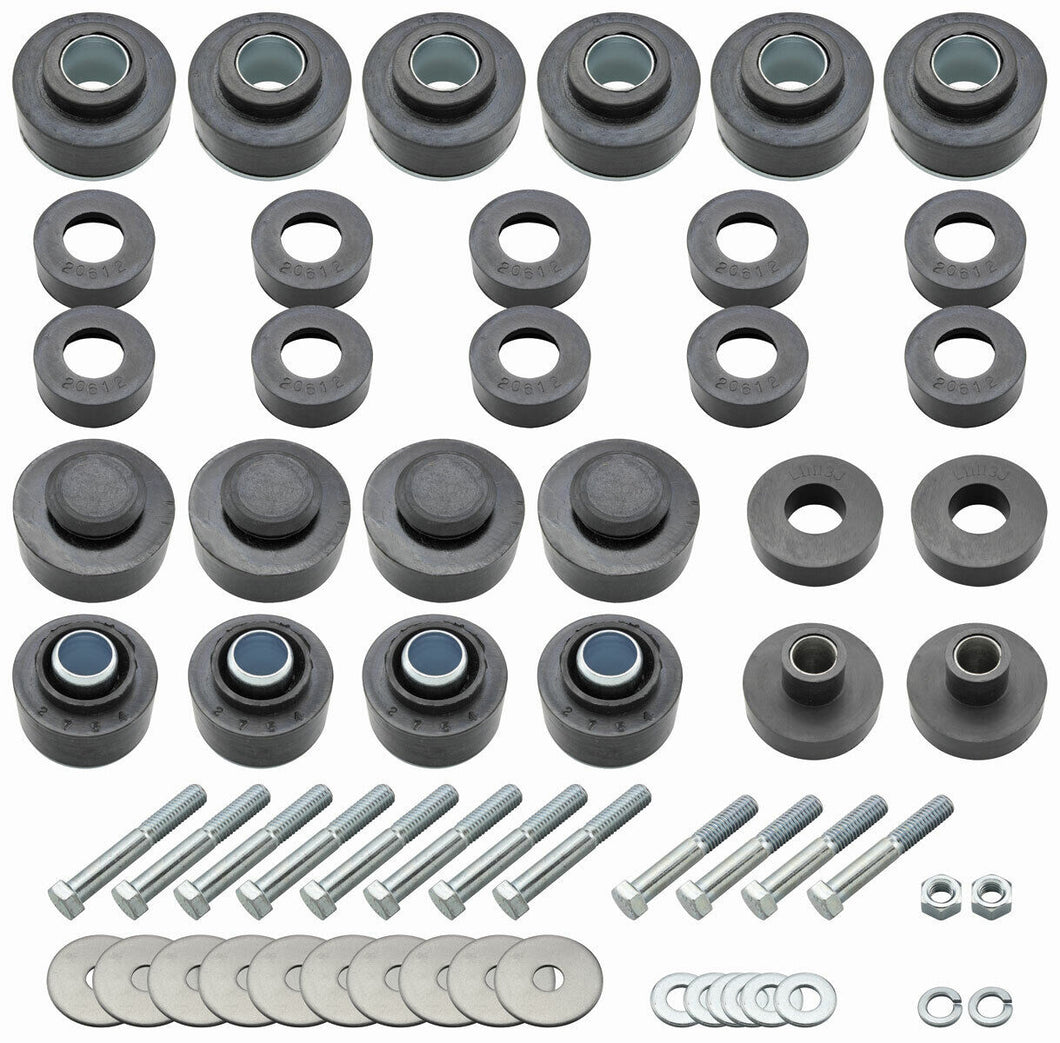 RestoParts Complete Body Bushing Kit 1968-72 Pontiac GTO Lemans Grand Prix Coupe