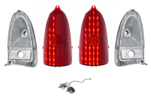 Load image into Gallery viewer, United Pacific 1 Piece Sequential LED Tail Light and Housing Set 1955 Bel Air
