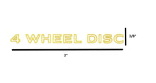 Load image into Gallery viewer, Gold 4 Wheel Disc Door Handle Insert Decal For 1970-1981 Firebird and Camaro
