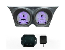 Load image into Gallery viewer, Purple LED Analog Gauge Panel With GPS Speed For 1967-1968 Firebird and Camaro
