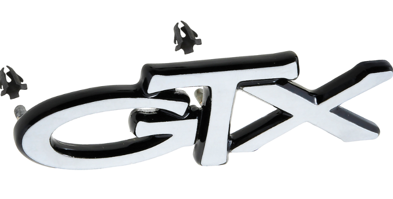 OER Zinc Diecast Trunk Lid or Rear Seat Emblem For 1968 Plymouth GTX Models