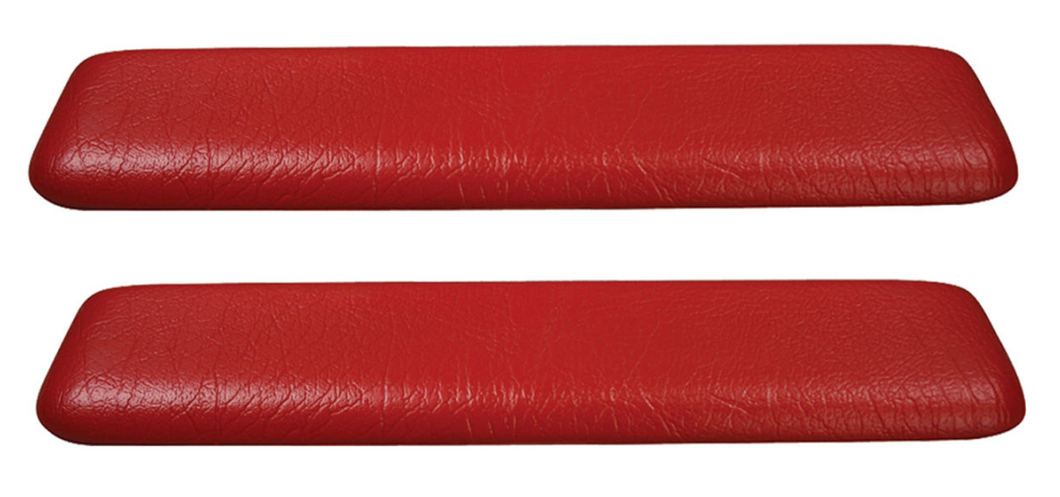 RestoParts Front Red Armrest Pad Set 1960-1964 Bonneville Catalina & Grand Prix