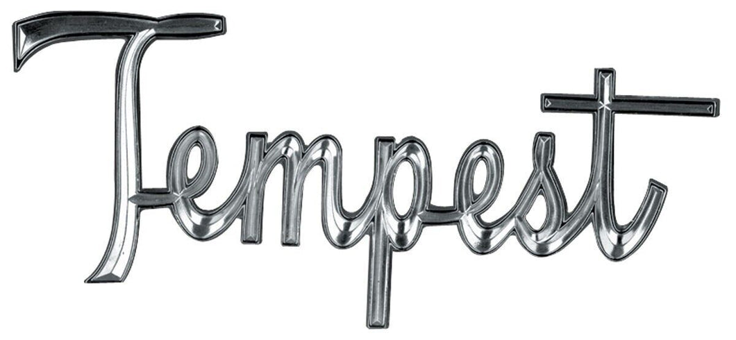 Tempest Quarter Panel Fender Script Emblem For 1966 Pontiac Tempest USA Made