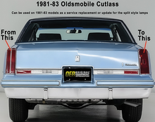 Load image into Gallery viewer, OER Tail Lamp Assembly Set Without Emblems For 1984-1988 Oldsmobile Cutlass
