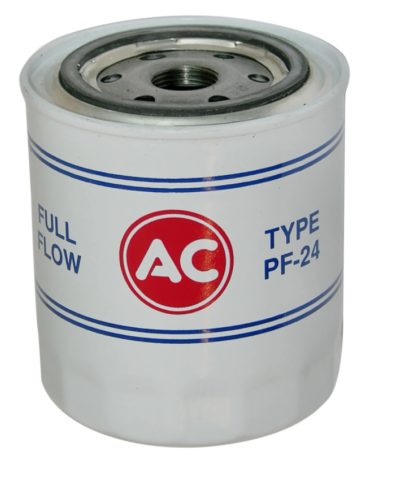 PF24 White AC Oil Filter With AC Logo 1967-1977 GTO Firebird Grand Prix Catalina