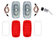 Load image into Gallery viewer, LED Tail Light and Housing Set For 1960-1966 Chevy and GMC Fleetside Trucks
