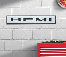 Load image into Gallery viewer, OER 20&quot; x 3&quot; 3 Dimensional Photorealistic Metal Sign With Mopar Hemi Logo
