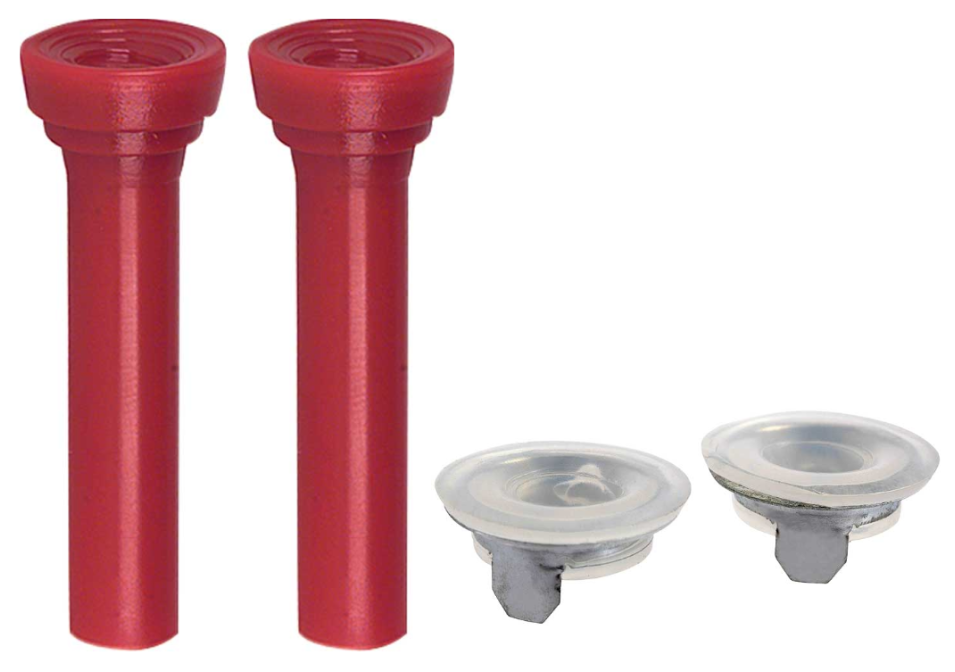OER Red Door Lock Knob Set For 1965-1966 Buick Chevy and Oldsmobile