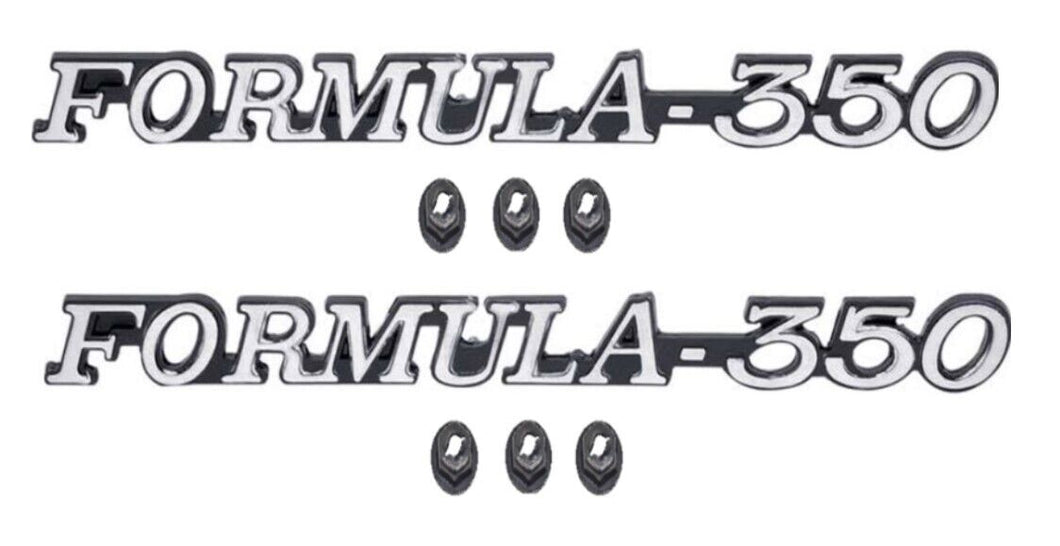 Reproduction Formula 350 Front Fender Emblem Set For 1972-1975 Pontiac Firebird