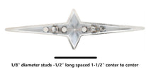 Load image into Gallery viewer, Chrome Fender Skirt Star Fender Emblem For 1950-1960 Buick Pontiac Chevy Olds
