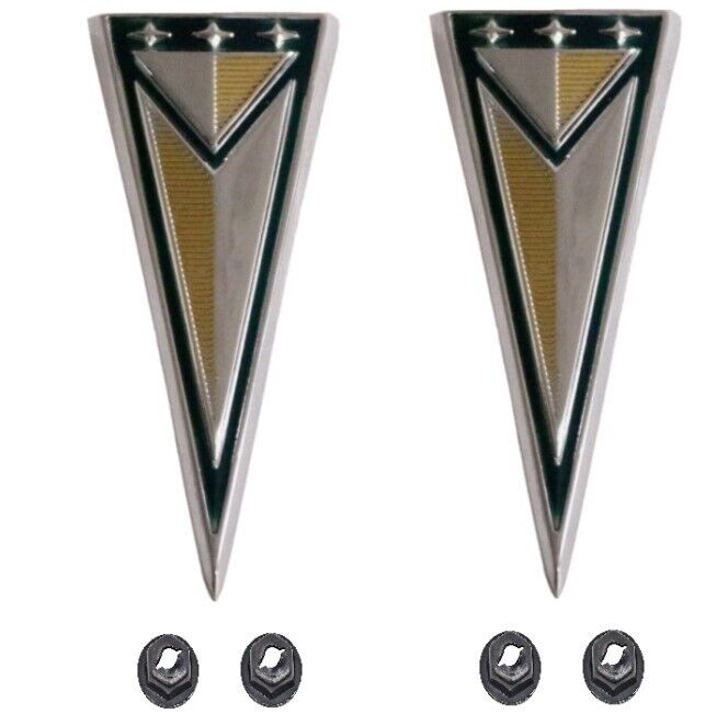 Rear Quarter Panel Arrow Emblem Set For 1963 Pontiac Tempest and LeMans USA Made