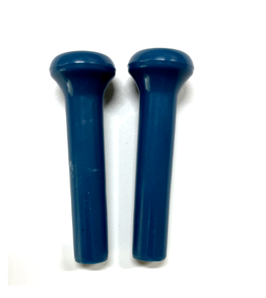 OER Medium Blue Door Lock Knob Set For 1968-1973 Chevelle and 1968-1981 Impala