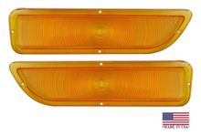 Load image into Gallery viewer, Trim Parts Amber Parking Light Lens Set For 1962-1966 GMC Pickup Trucks USA Made
