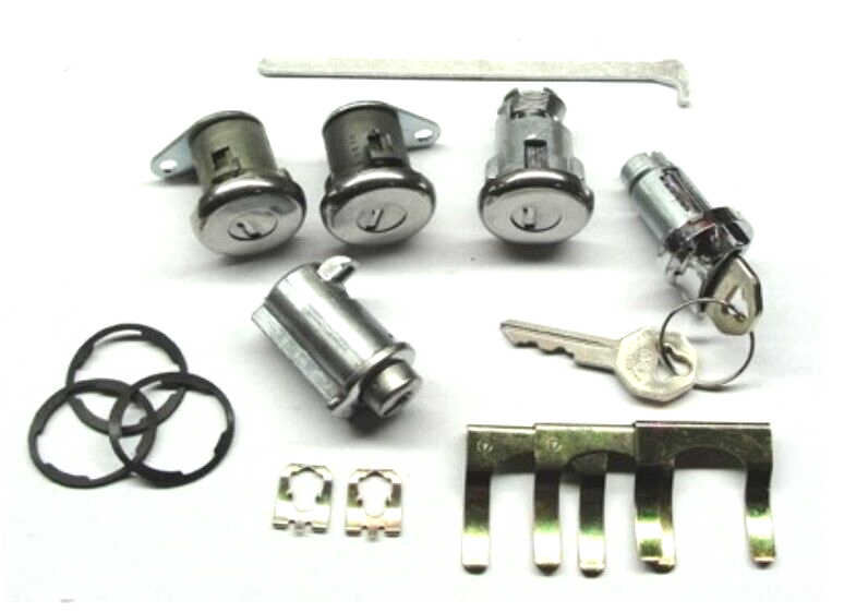 Complete Lock Set With Short Door Cylinders W/O Console For 1961-1962 Impala