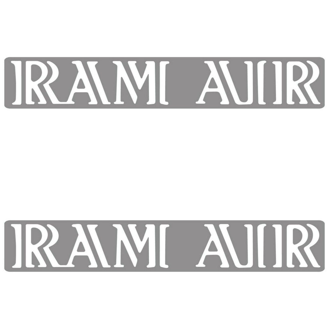 White Ram Air III Hood Scoop Decal Set For 1969-1970 Pontiac GTO Lemans