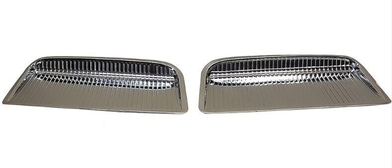 OER Chrome Diecast Hood Scoop Insert Pair For 1964 Pontiac GTO Models