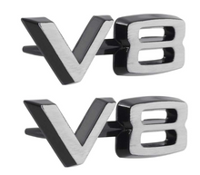 Load image into Gallery viewer, OER V8 Front Fender Emblem Set For Challenger Charger Coronet Dart Belvedere
