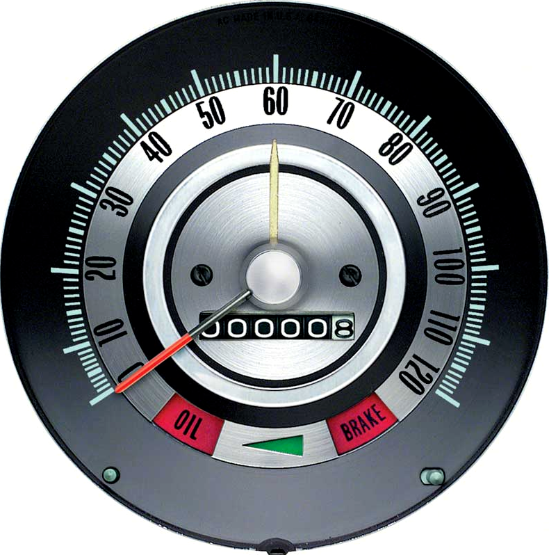OER 120 MPH Speedometer With Speed Warning For 1968 Chevy Camaro
