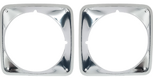 Load image into Gallery viewer, OER Bright Aluminum Headlamp Bezel Set For 1969-1972 Chevy Truck Blazer Suburban
