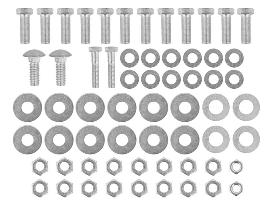 Rear Bumper and Bracket Mounting Bolt Set For 1956 Chevy Bel Air Nomad 150 210