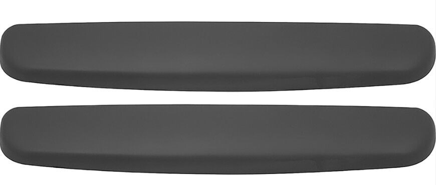 OER Front Molded Black Armrest Pad Set For 1957 Chevy Bel Air Models