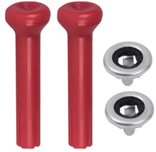 Load image into Gallery viewer, OER Red Door Lock Knob Set For 1968-1973 Chevelle and 1968-1981 Impala
