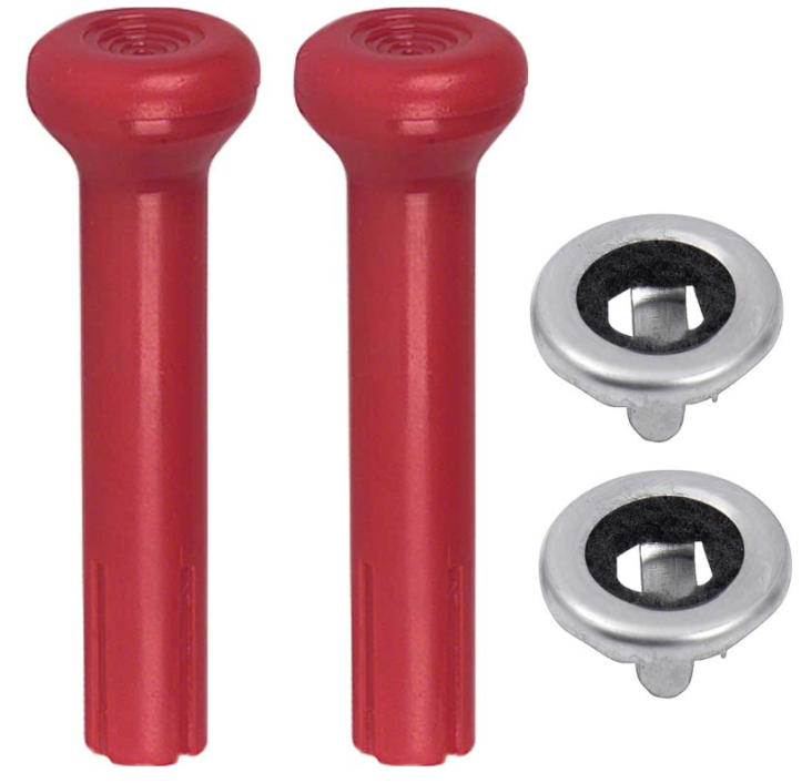 OER Red Door Lock Knob Set For 1968-1973 Chevelle and 1968-1981 Impala