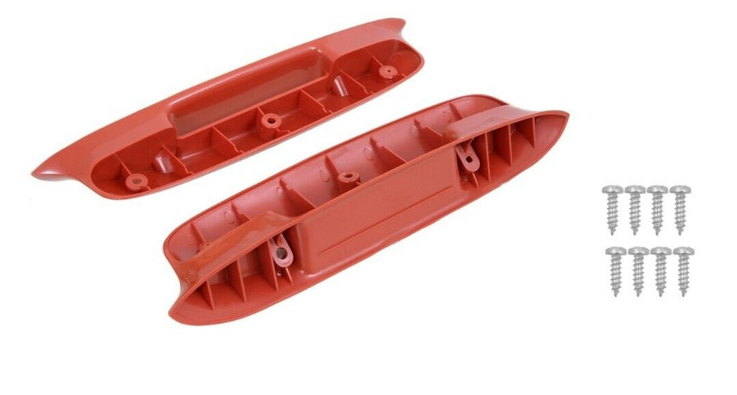 OER Red Front Armrest Base Set For 1957 Chevy Bel Air 2/4 Hardtop and Sedan