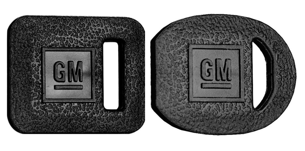 Black Ignition Door Trunk Key Cover Boot Set 1969-1992 Buick Chevy Olds Pontiac