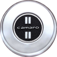 Load image into Gallery viewer, OER Deluxe Steering Wheel Brushed Chrome Horn Cap For 1968 Chevrolet Camaro
