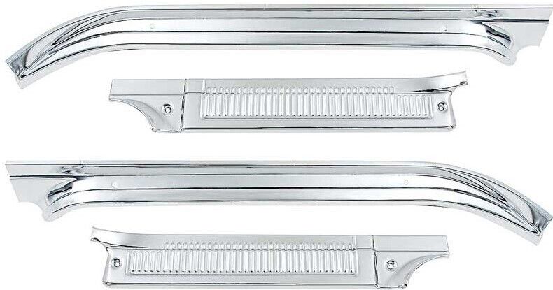 OER Aluminum Sill Plate Set For 1973-1977 Chevy and GMC Pickup Trucks