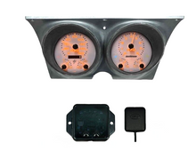 Load image into Gallery viewer, Orange LED Analog Gauge Panel With GPS Speed For 1967-1968 Firebird and Camaro
