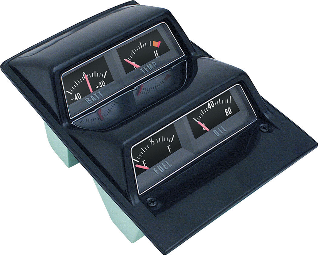 OER Black Face Console Gauge Assembly For 1968-1969 Camaro and 1968-1976 Nova