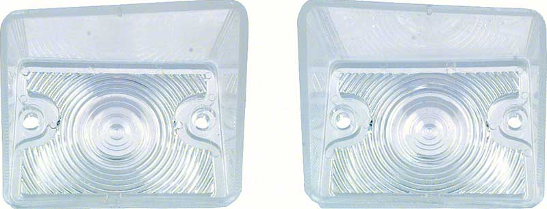 OER Clear RS Park Lamp Lens Set For 1967-1968 Chevy Camaro Rally Sport Models