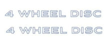 Load image into Gallery viewer, White 4 Wheel Disc Brake Door Handle Insert Decal For 1970-1981 Firebird Camaro
