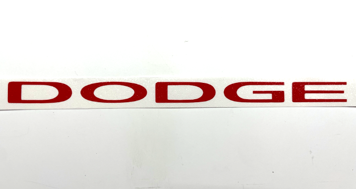 Red Dodge Grille Emblem Overlay Decal For 2013-2023 Dodge Charger