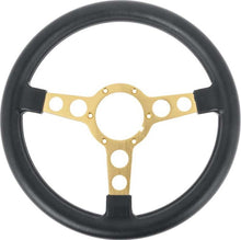 Load image into Gallery viewer, OER Black Steering Wheel With Gold Spokes For 1969-1976 Firebird GTO and LeMans
