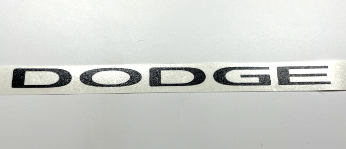 Flat Black Dodge Grille Emblem Overlay Decal For 2013-2023 Dodge Charger