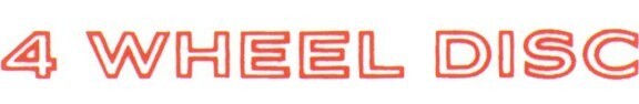 Red/Orange 4 Wheel Disc Door Handle Decal For 1970-1981 Firebird & Camaro
