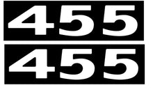 Load image into Gallery viewer, White 455 Hood Scoop Decal Set For 1973 Pontiac GTO Lemans and Tempest
