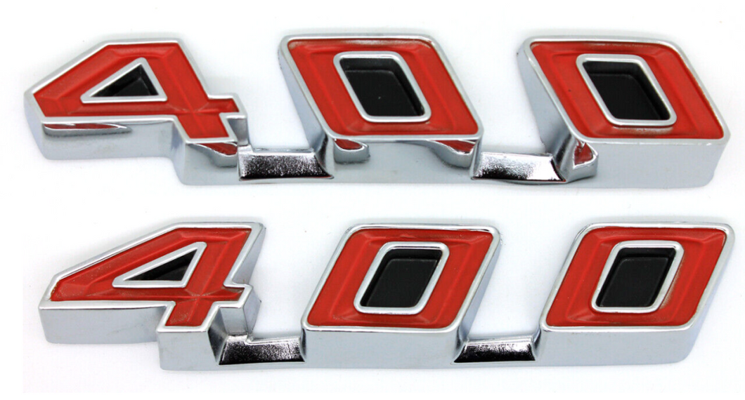 400 Rocker Panel Emblem Set For 1968-1972 Pontiac GTO LeMans Tempest USA Made