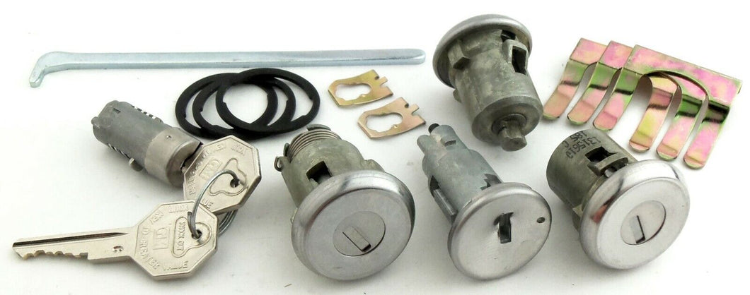 Keyed Alike Ignition Door Glove Box and Trunk Lock Set 1968 GTO Lemans Tempest