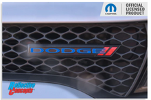 Load image into Gallery viewer, Flat Black Dodge Grille Emblem Overlay Decal For 2013-2023 Dodge Charger
