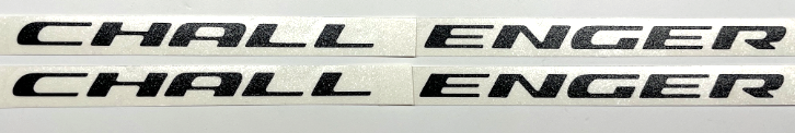 Flat Black Front Grille Emblem Overlay Decal For 2015-2023 Dodge Challenger
