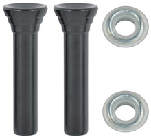 Load image into Gallery viewer, OER Black Door Lock Knob Set &amp; Clear Ferrules For 1961-1964 Chevy Olds Pontiac
