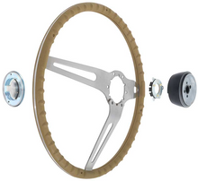 Load image into Gallery viewer, OER 15" Saddle Grip Cushioned Steering Wheel Kit For 1967-1972 Chevy/GMC Trucks
